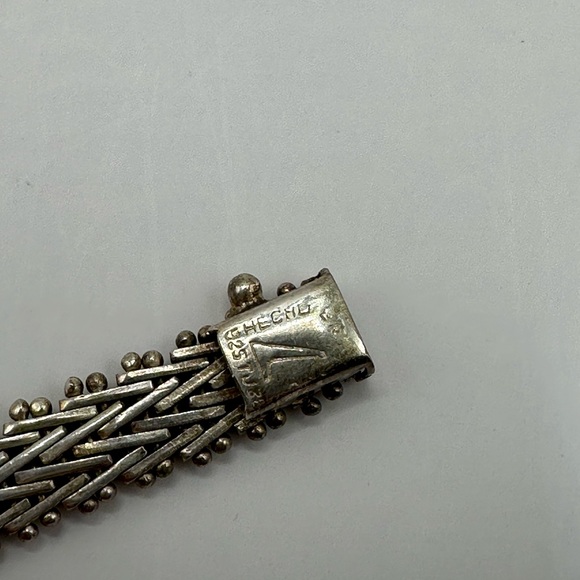 Sterling Silver Herringbone Bracelet - Picture 4 of 5